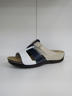 Klapki damskie na koturnie (36-41) JU802 WHITE