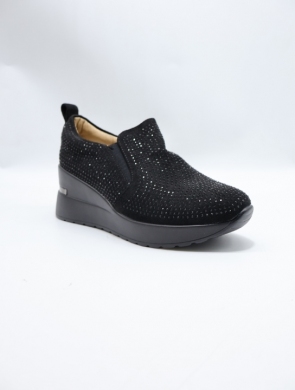 Buty sportowe damskie na koturnie (36-41) 0-1037 BLACK