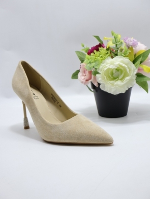 Czółenki damskie na obcasie (36-41) XYH23907-2 BEIGE