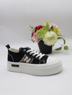 Trampki damskie na płaskim (36-41) LY100 BLACK