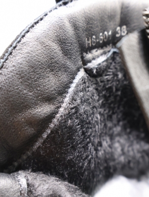 Botki damskie ocieplane na obcasie (36-41) H8-601 BLACK