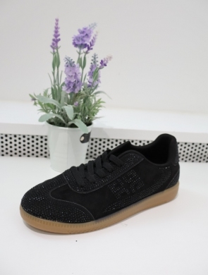 Buty sportowe damskie na płaskim (36-41) 9000 BLACK