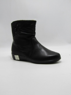 Botki damskie ocieplane na płaskim (37-42) 5156 BLACK