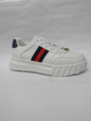 Buty sportowe damskie na płaskim (36-41) A-58 WHITE/BLUE