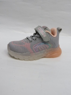 Buty sportowe dziewczęce (21-26) E90 LGREY/PINK