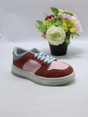 Buty sportowe damskie na płaskim (36-41) EV-281 WINE/RED