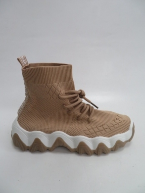 Sneakersy damskie wysokie (36-41) PC83 KHAKI