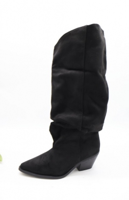 Kozaki damskie na obcasie (36-41) 8569S BLACK
