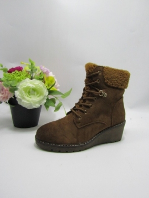 Botki damskie ocieplane na koturnie (36-41) ANOM-1 CAMEL