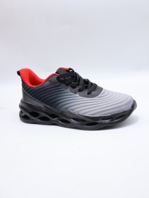 Buty sportowe damskie na płaskim (36-41) SD2582 BLACK/RED