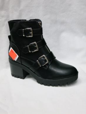 Botki damskie na obcasie (36-41) Y8213 BLACK