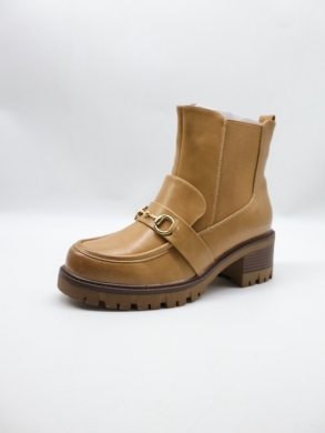 Botki damskie ocieplane na obcasie (36-41) H2259-2 CAMEL