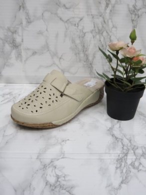 Klapki damskie na koturnie (39-43) DJ6-13 BEIGE