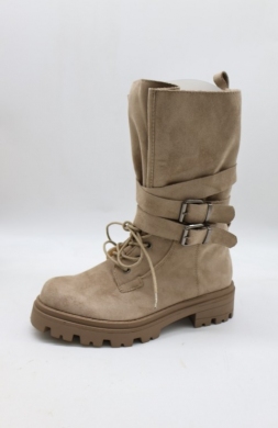 Botki damskie na płaskim (36-41) T323 TAUPE