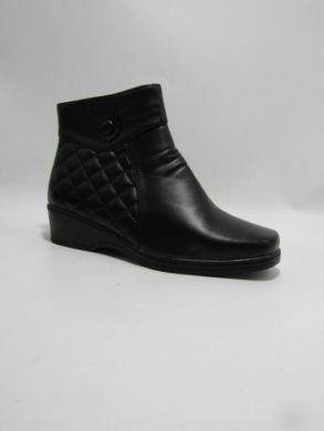 Botki damskie ocieplane na koturnie (36-41) F-19 BLACK