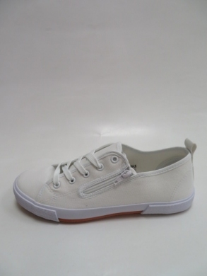 Tenisówki damskie na płaskim (36-41) 7SP 653-LS WHITE