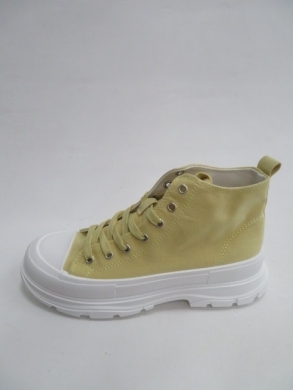 Trampki damskie na koturnie (36-41) 2023 YELLOW