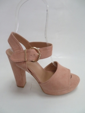 Sandały damskie na obcasie (36-41) B-89 PINK