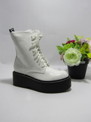 Botki damskie na płaskim (36-41) BL412 WHITE