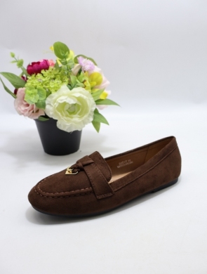 Mokasyny damskie na płaskim (36-41) DF217 BROWN