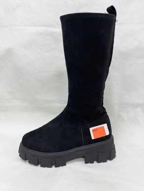Kozaki damskie na płaskim (36-41) V8062-1