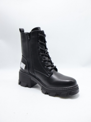 Botki damskie ocieplane na obcasie (36-41) SA3010-1 BLACK