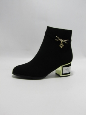 Botki damskie ocieplane na obcasie (36-41) T2351-2 BLACK