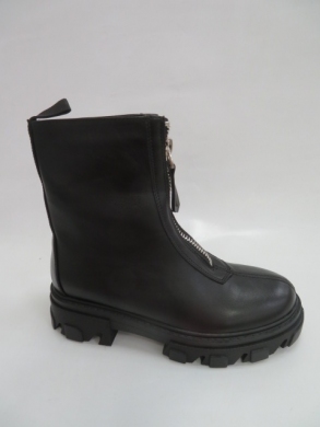 Botki damskie jesienne na płaskim (36-41) RB116 BLACK