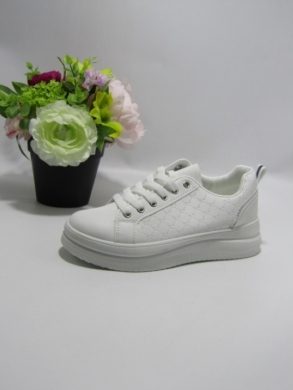 Buty sportowe damskie na płaskim (36-41) SJ2228-3 WH/SILVER