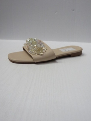 Klapki damskie na płaskim (36-41) CB2171 BEIGE