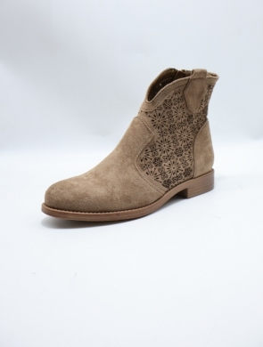 Botki damskie na płaskim (36-41) H192-3 COFFE