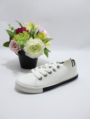 Buty sportowe damskie na płaskim (36-41) TD001-2 WH/BL