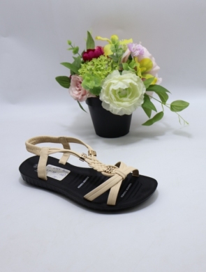 Sandały damskie na płaskim (37-39) W595 BEIGE