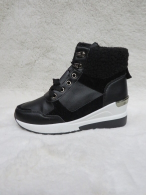 Botki damskie ocieplane na koturnie (36-41) HY712 BLACK