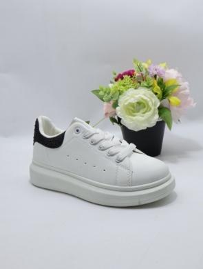 Buty sportowe damskie na płaskim (36-41) EV-81 WH/BLACK