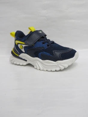 Buty sportowe chłopięce (26-31) L601 DBLUE/YELLOW