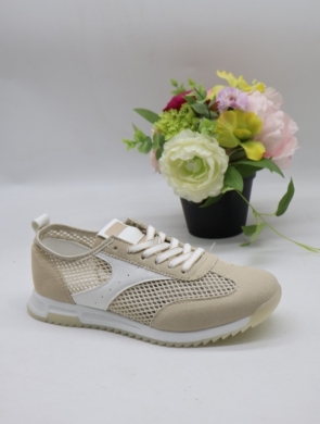 Buty sportowe damskie na płaskim (36-41) YY-245 BEIGE