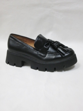 Mokasyny damskie na płaskim (36-41) T547 BLACK