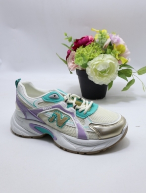 Buty sportowe damskie na płaskim (36-41) BK10-385 GREEN
