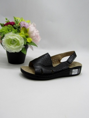 Sandały damskie na koturnie (39-43) DJ31-5 BLACK
