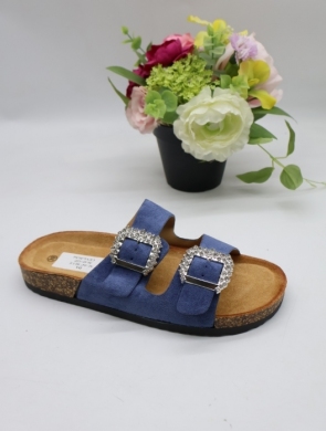 Klapki damskie na płaskim (36-41) SU-047 BLUE