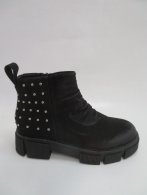 Botki damskie jesienne na płaskim (36-41) ST67 BLACK
