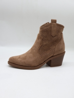Botki damskie na obcasie (36-41) H258 COFFE