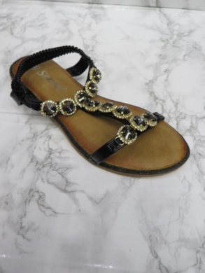 Sandały damskie na płaskim (36-41) CK260 BLACK