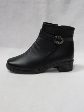 Botki damskie ocieplane na obcasie (37-42) A01 BLACK