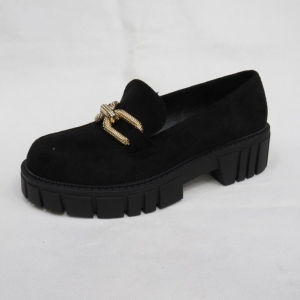 Mokasyny damskie na płaskim (36-41) UK131 BLACK