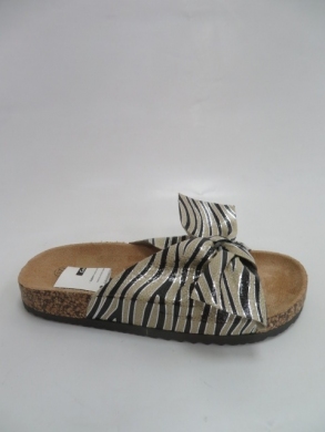 Klapki damskie na płaskim (36-41) FRS-53 BEIGE