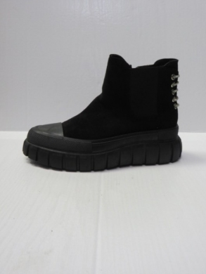 Botki damskie na płaskim (36-41) 23032 BLACK