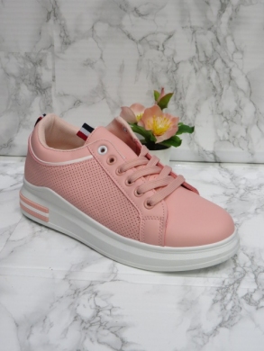 Buty sportowe damskie na płaskim (36-41) BO-167 PINK