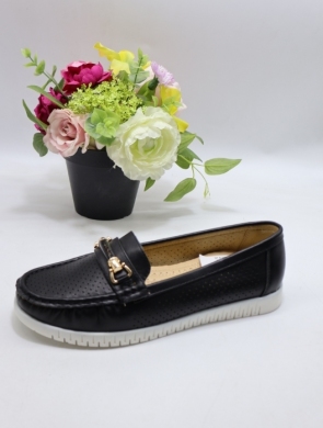 Półbuty damskie na płaskim (36-41) 5850 BLACK